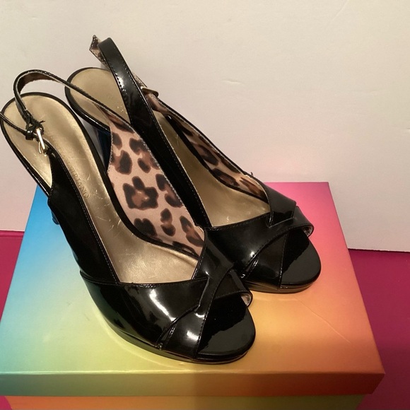 Christian Siriano Elegant Black Slingback Heels 8.5 - Picture 1 of 8